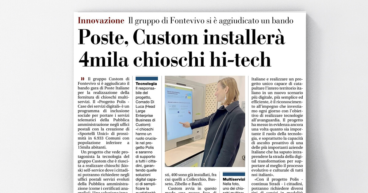 thumb_Gazzetta di Parma - Poste, Custom installerà 4mila chioschi hi-tech